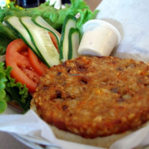 Vegan patty at B.GOOD in Raleigh