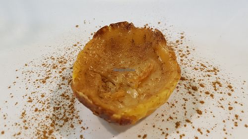 Pasteis de nata at Vegana Burgers - Cais do Sodre in Lisbon