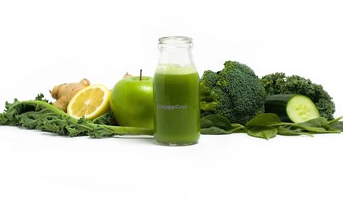 The green juice @milkandhoneymanchester at Milk & Honey in Manchester