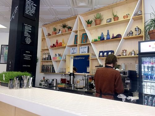 Order counter at Milk & Honey in Manchester