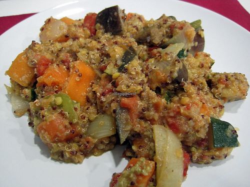 Quinoa stew with veggies. Very tasty. at Nutrisabor in Tomar