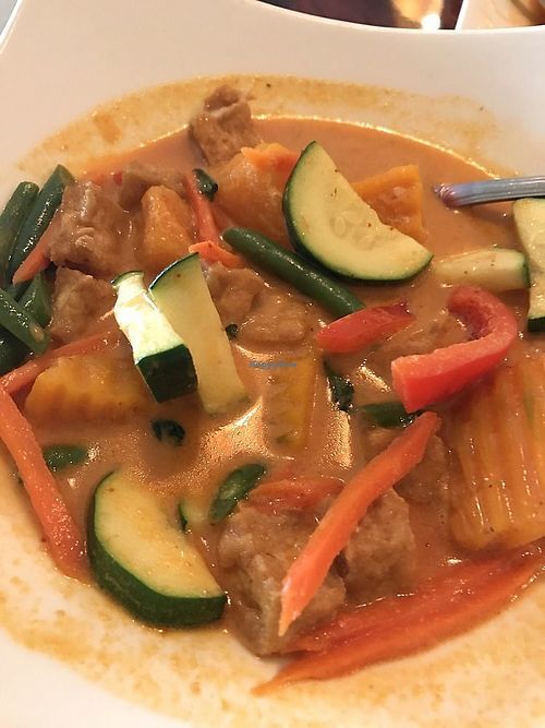 Vegan pumpkin curry at Calistoga Thai Kitchen in Calistoga