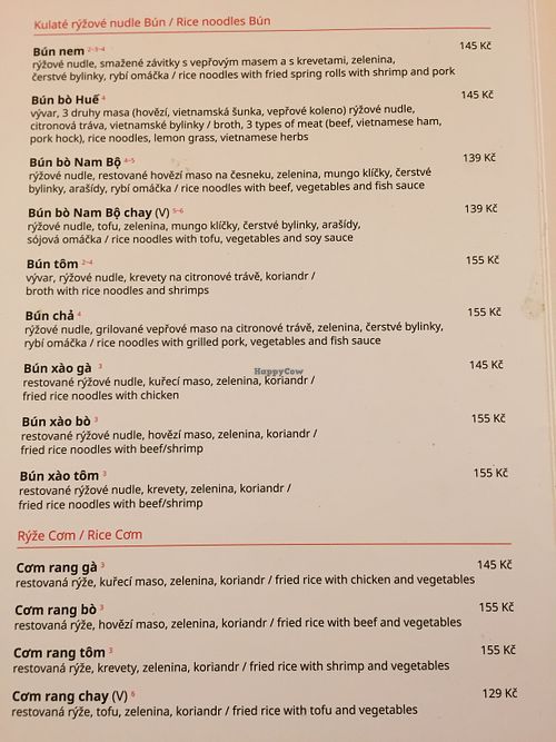 Menu  at Bistro Go in Brno
