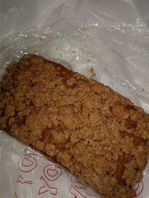 Apple crumble began cake at Farmer's Market  in Moreno Valley