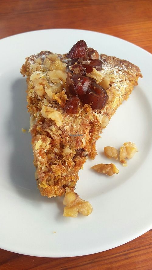 Carrot cake at Cafe Bonjour in Lanzarote
