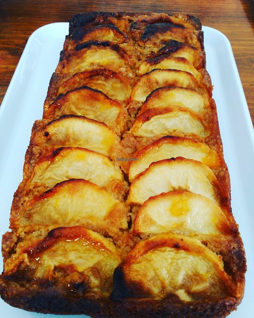 Tarta de manzana Vegan y sin gluten

Vegan and gluten-free apple pie at Cafe Bonjour in Lanzarote