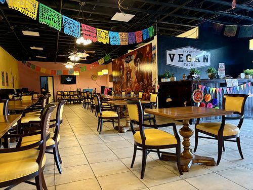 Restaurant interior   at Pancho's Vegan Cantina in Las Vegas