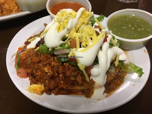 Sope Saturday special - $2.75
al pastor style at Pancho's Vegan Cantina in Las Vegas