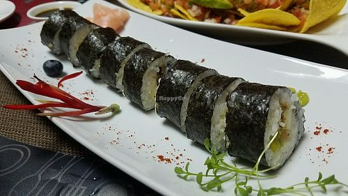 vegan sushi at Natural Spice in Panama City