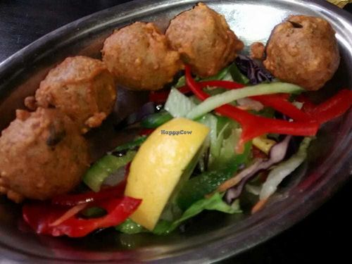 Batata Bonda (potato dumplings) at Dakhin in Glasgow