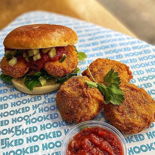 falafel at Hooked in Glasgow