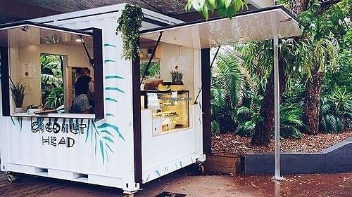 coconut head food stand at Coconut Head in Noosa Heads