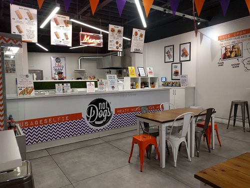 Not Dogs interior at Not Dogs in Birmingham