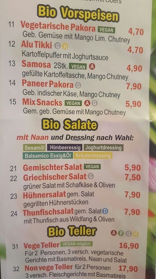 Vege Teller is a great deal at Eat-Bio in Vienna