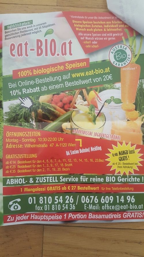 they also do delivery  at Eat-Bio in Vienna