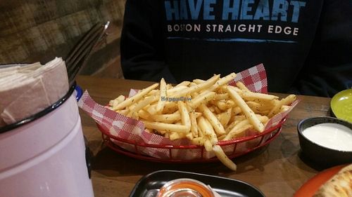 Chips with vegan aioli at Red Sparrow Pizza in Collingwood