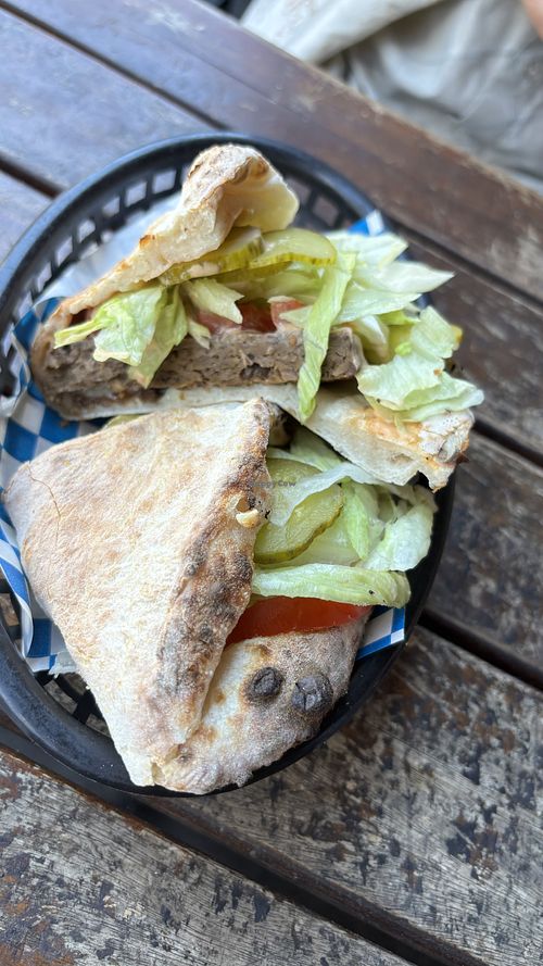 Big Mike sandwich.  #Veganuary at Red Sparrow Pizza in Fitzroy