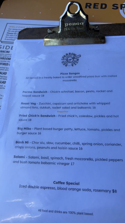  #Veganuary at Red Sparrow Pizza in Fitzroy