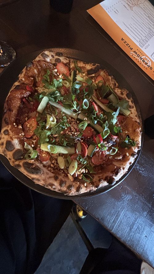 Banh mi pizza   at Red Sparrow Pizza in Fitzroy