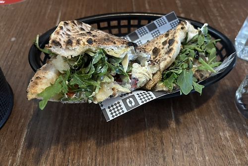Roasted veg sandwich   at Red Sparrow Pizza in Fitzroy