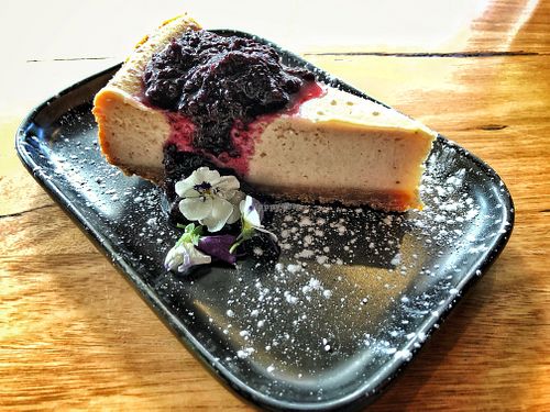 Dessert special. Vegan cheesecake   at Red Sparrow Pizza in Collingwood
