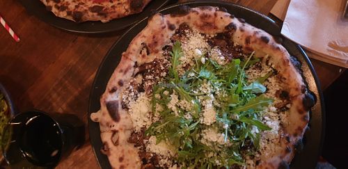 Mushroom Pizza at Red Sparrow Pizza in Collingwood
