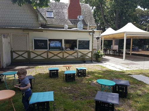 outside in the park at The Cake Collective in Moonee Ponds