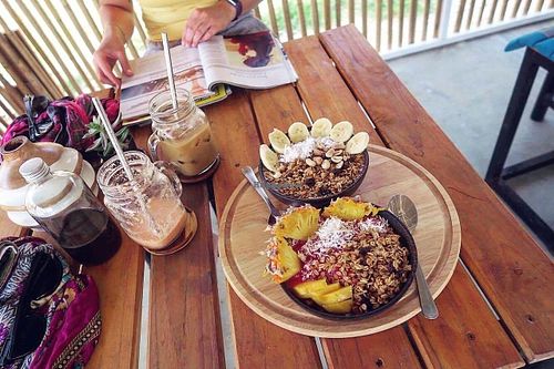 Smoothoebowls  at Aire Beach Cafe in Koh Chang