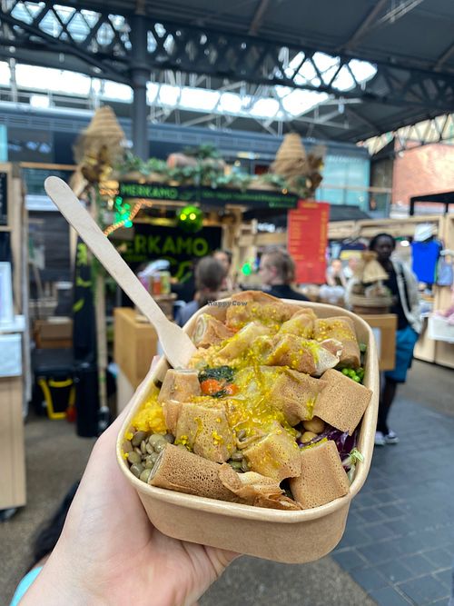 traditional medium box at Merkamo Ethiopian in East London