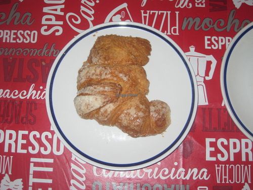 Vegan plain croissant at Dolce Vita in Bergamo