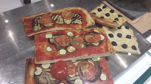 Pizza and focaccia at Orto dei Golosi in Ascona