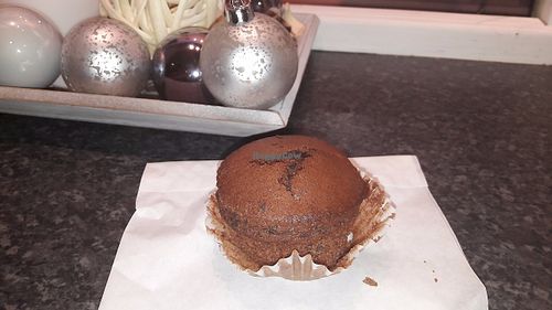 Vegan chocolate muffin at Orto dei Golosi in Ascona
