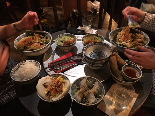 Quite the spread  at 1990 Vegan Living in Berlin