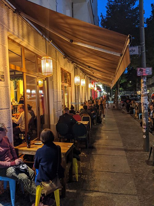 Outside terrace  at 1990 Vegan Living in Berlin