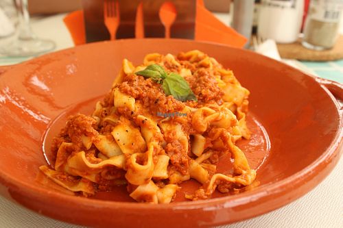 vegan bolognese at By Valeria in Santa Maria