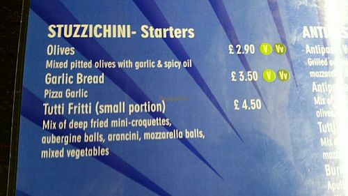 Starters at Pepe Nero Italian - The Full Moon in Bristol