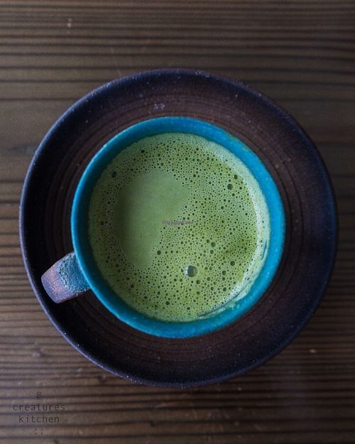 Soy matcha latte. at Imacoco in Okinawa