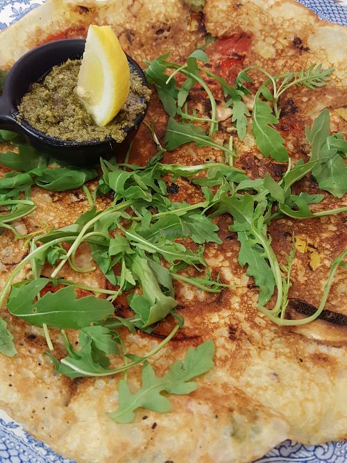 Italian vegan pancake at Double Dutch Pancake House in York