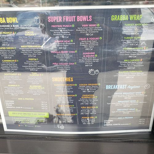 Menu at grabbagreen in Thousand Oaks