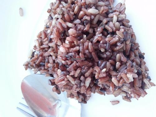 brown rice at Pang Vegetarian in Udon Thani