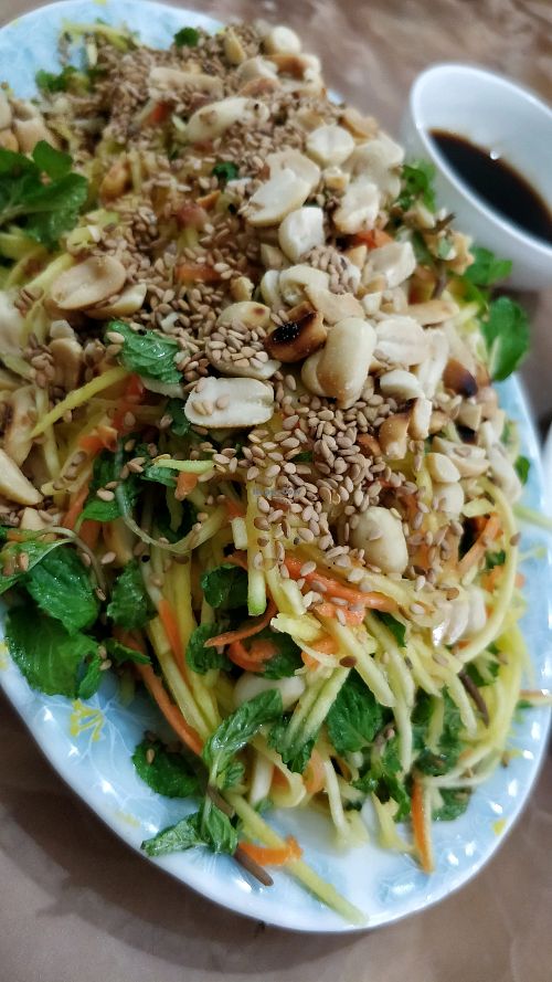 mango salad at An Lac in Ninh Binh