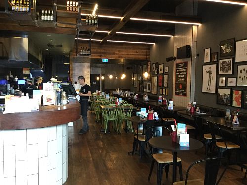 indoor seating  at Grill'd in Brisbane