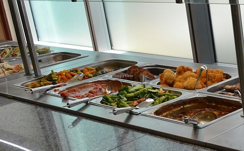 buffet at Veganland - Karlovo Namesti in Prague