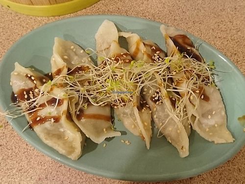 Dumplings  at Veggie on Board in Hawthorn