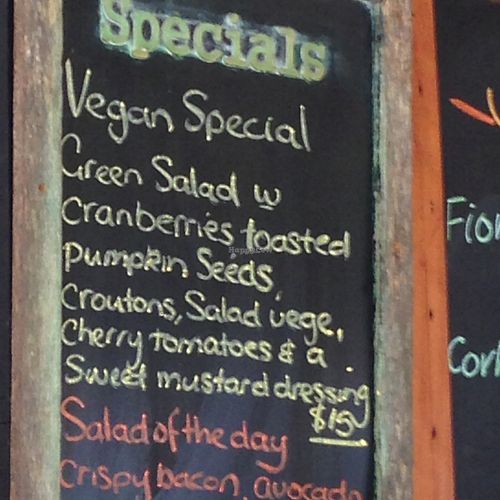 1 vegan special- for 15$ at Sandfly Cafe in Te Anau