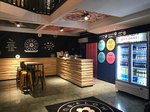 Inside Flower Burger at Flower Burger in Turin