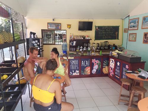 Inside at Frutas y Tablas in Jaco