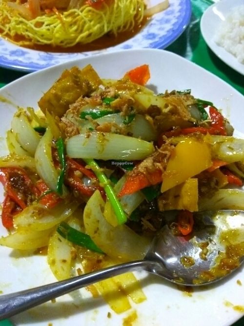 Tofu with lemongrass and chilli at Hi Foodcourt Stall in Hoi An