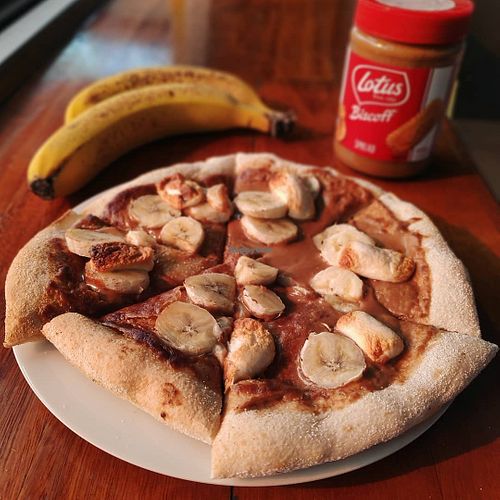 sweet vegan pizza at Harry's Gourmet Pizza in Adamstown