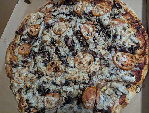 Vegorama with cashew cream at Mozarella Fella in Ipswich